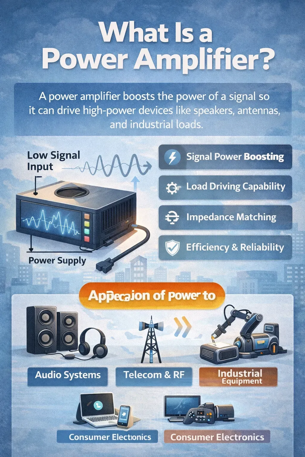 Terminales compatibles con amplificadores Terminales compatibles con amplificadores