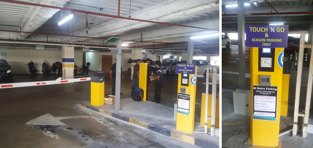 Instalación de estacionamiento