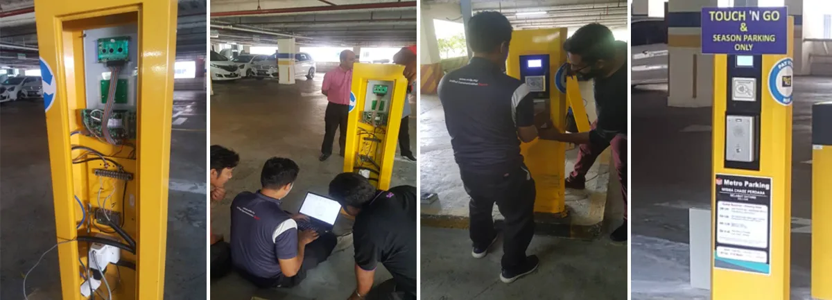 Intercomunicador de voz SIP Becke i12 instalado en entradas y salidas de estacionamientos