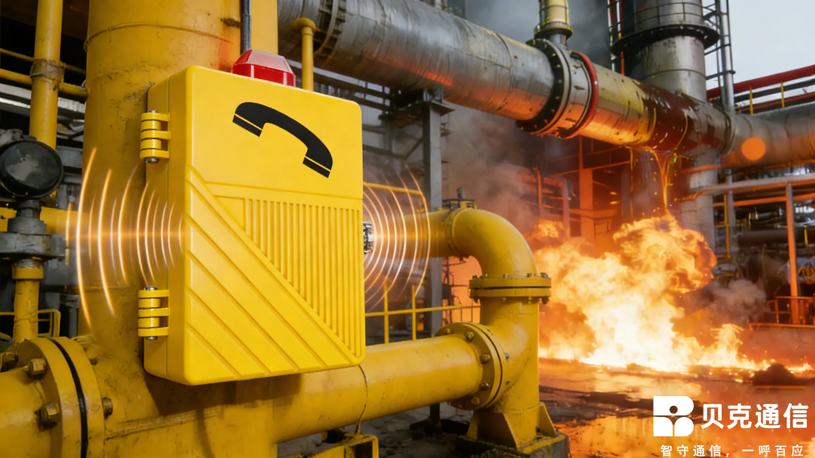 Teléfonos de evacuación de emergencia en áreas peligrosas