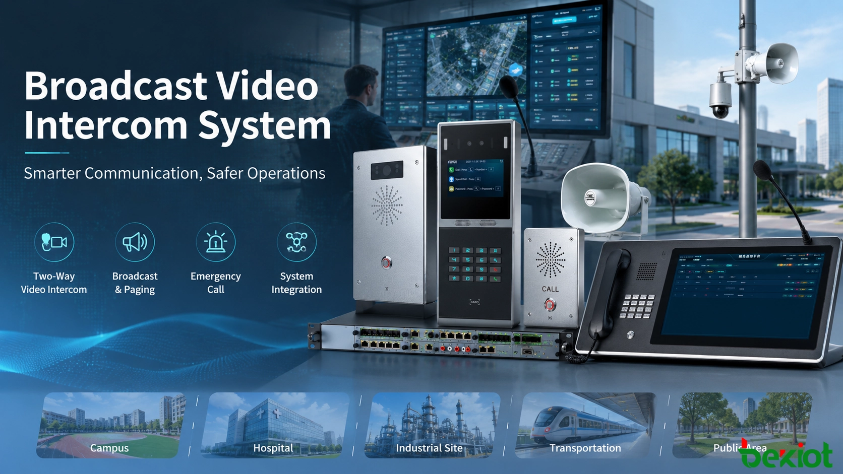 Sistema de intercomunicación por vídeo con difusión: cómo funciona y dónde se utiliza