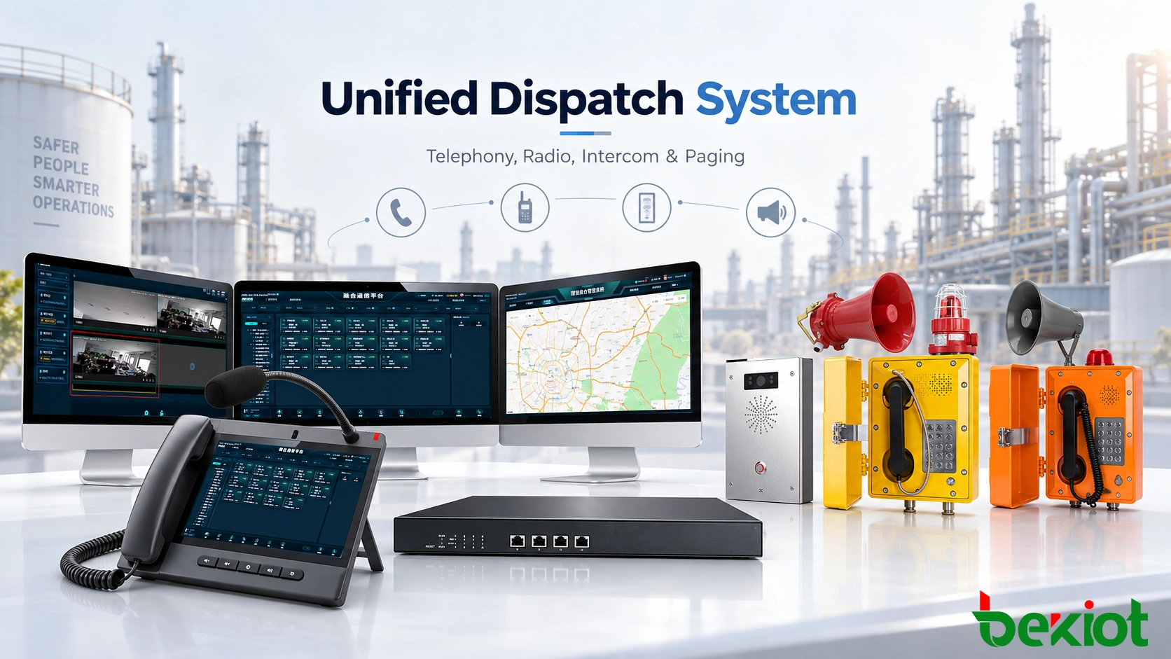 ¿Cómo integra un sistema de despacho unificado múltiples red